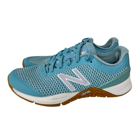 New Balance Minimus 40 Athletic Shoes Womens 6.5B Light Blue Vibram Sole WX40SS1 - Picture 2 of 9